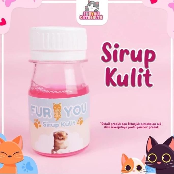 Promo Fur You Sirup Obat Kulit Kucing Jamur Scabies Nanah Abses Luka Borok