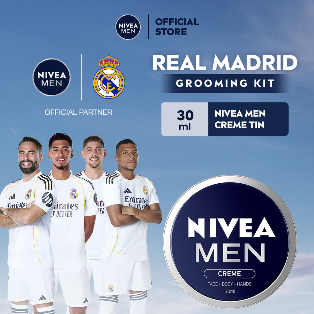 NIVEA MEN Cream Moisturizer Creme Tin 30ml - Hand body krim pria cream mositurizer multifungsi kalen