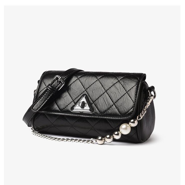 Mini Sling Bag Gd58332 Tas Selempang Quilted Wanita Rantai Mutiara Import