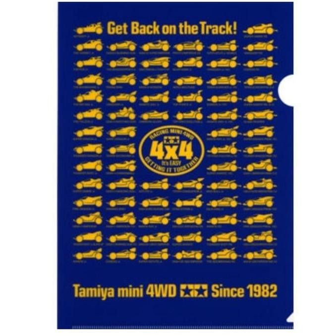 TAMIYA 67044 CLEAR PLASTIC FOLDER A4-SIZE (MINI 4WD, BLUE)