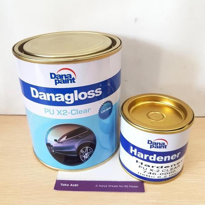 Sale Cat Clear Duco Danagloss PU X2 + Hardener Finishing Mobil Motor Kayu 1kg