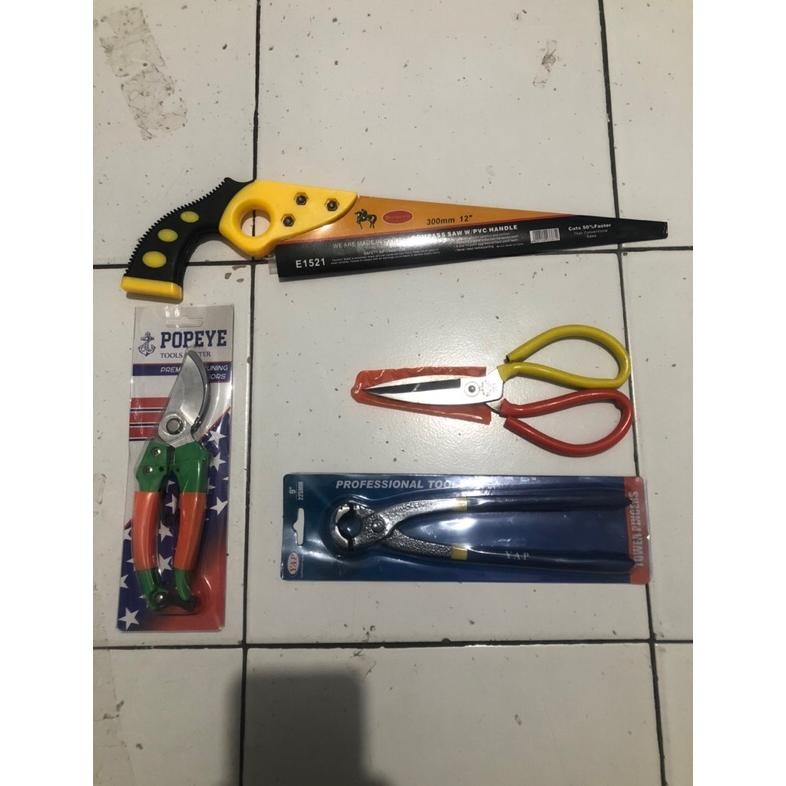 Terlaris Paket Set Alat Tanaman Bonsai ( 4 Pcs ) / Perlengkapan Alat Bonsai Set