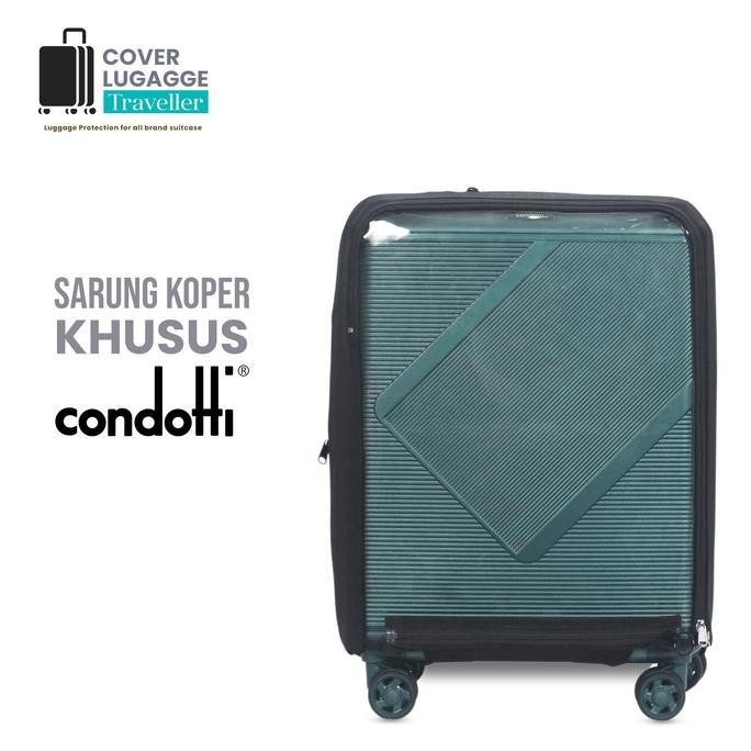 Sarung cover pelindung luggage koper merk condotti semua ukuran