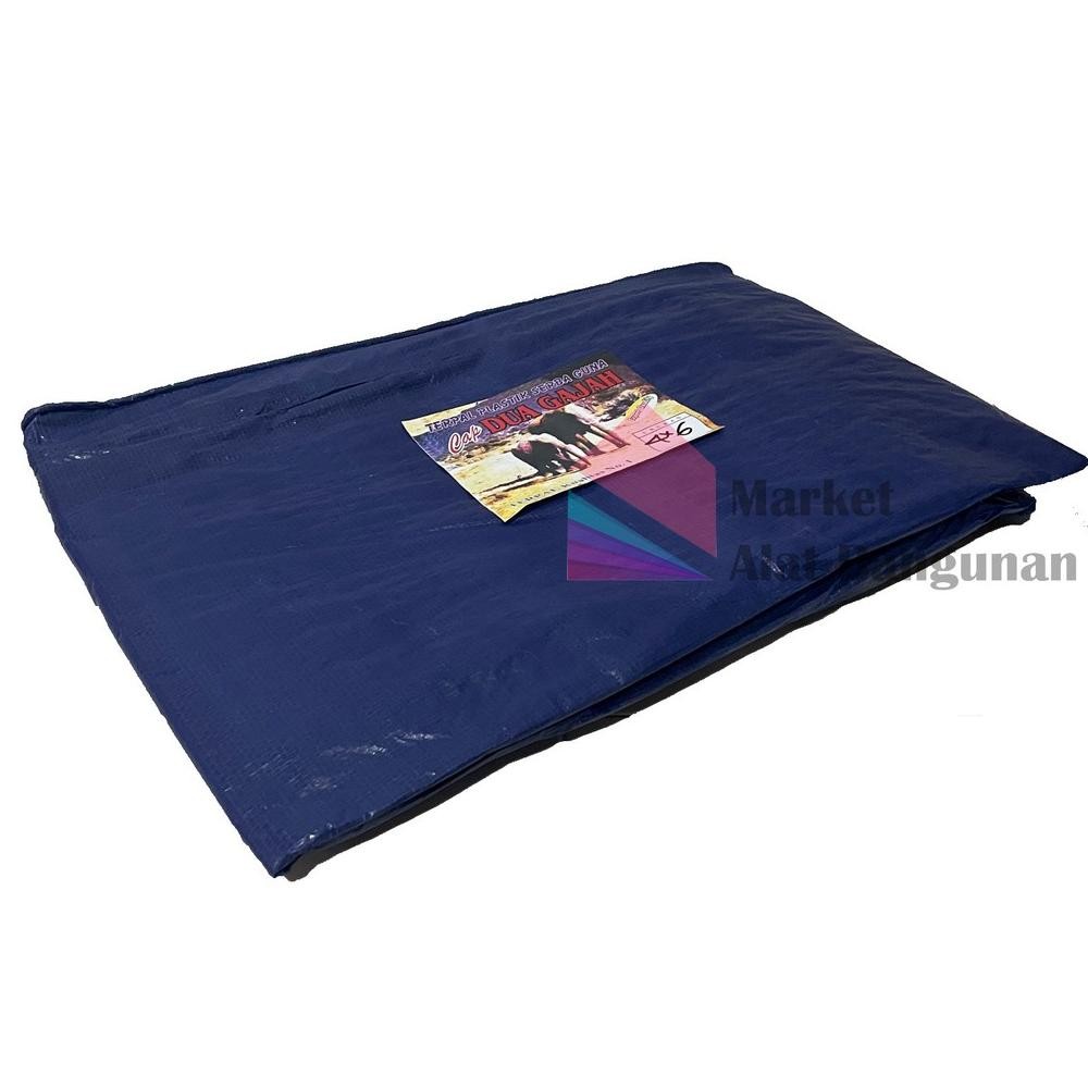 Terpal Plastik A2 4 X 6 Meter Gajah / Terpal Tenda 4X6 Mtr Cap Dua Gajah / Terpal Jadi