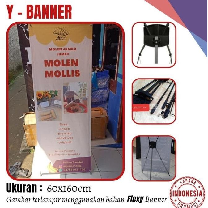 ready y banner ukuran 60x160cm