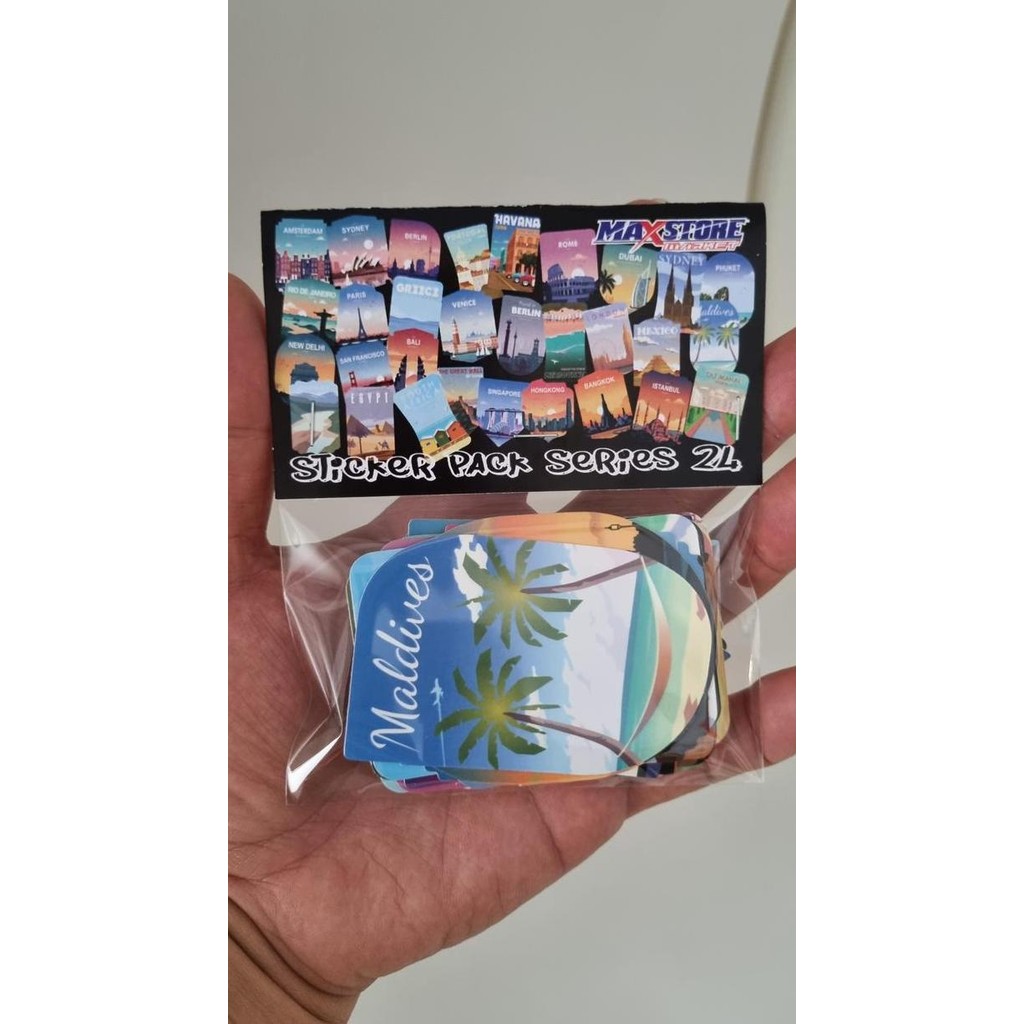 

world travel sticker / sticker pack travel / sticker koper negara