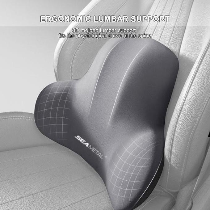 SEAMETAL Sandaran Kepala Mobil Penyangga Pinggang Bantal Leher Penyangga Pinggang Bantal Leher Menge