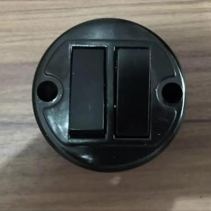 Saklar Seri Broco Ob Hitam Model Jadul/Saklar Seri Bulat Broco Hitam