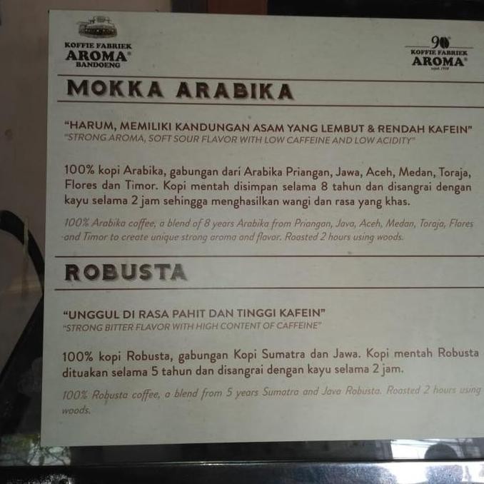 

Terlaris Kopi Aroma Robusta Bandung 500 Gram Bubuk/Biji Asli Banceuy Ready Stok