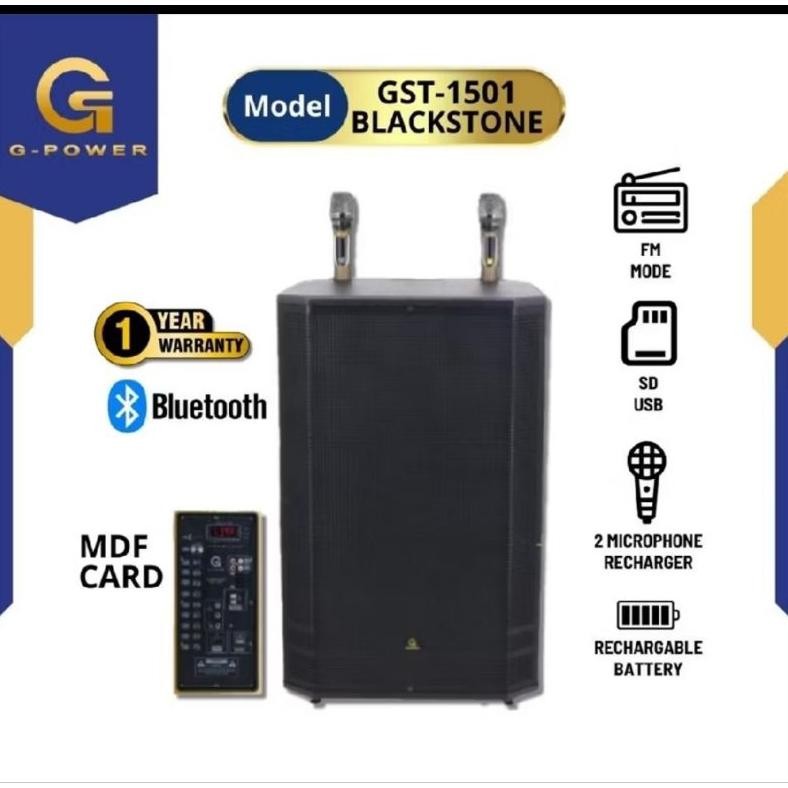 speaker portable g-power 15 inch/speaker bluetooth GST-1501 DiM