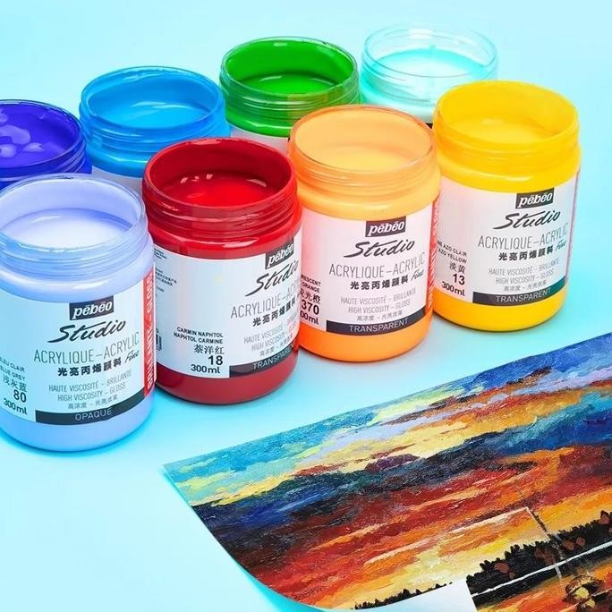 

TERBARU Cat Akrilik Pebeo Studio Fine Acrylic 300 ml Paint Color