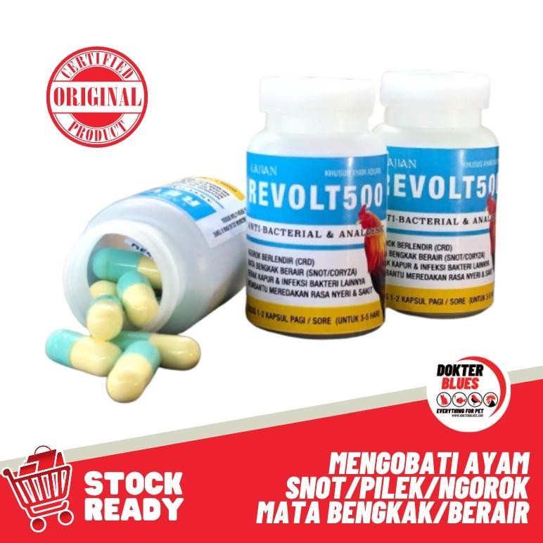 NEWW REVOLT500 Obat Ayam Snot ORIGINAL Ngorok Pilek Mencret Berak Kapur Putih Ampuh