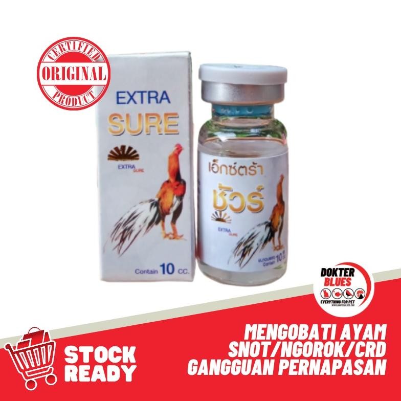 NEWW Obat Ayam EXTRA SURE PUTIH (10 ml) Ayam Bangkok Thailand Ngorok Snot CRD