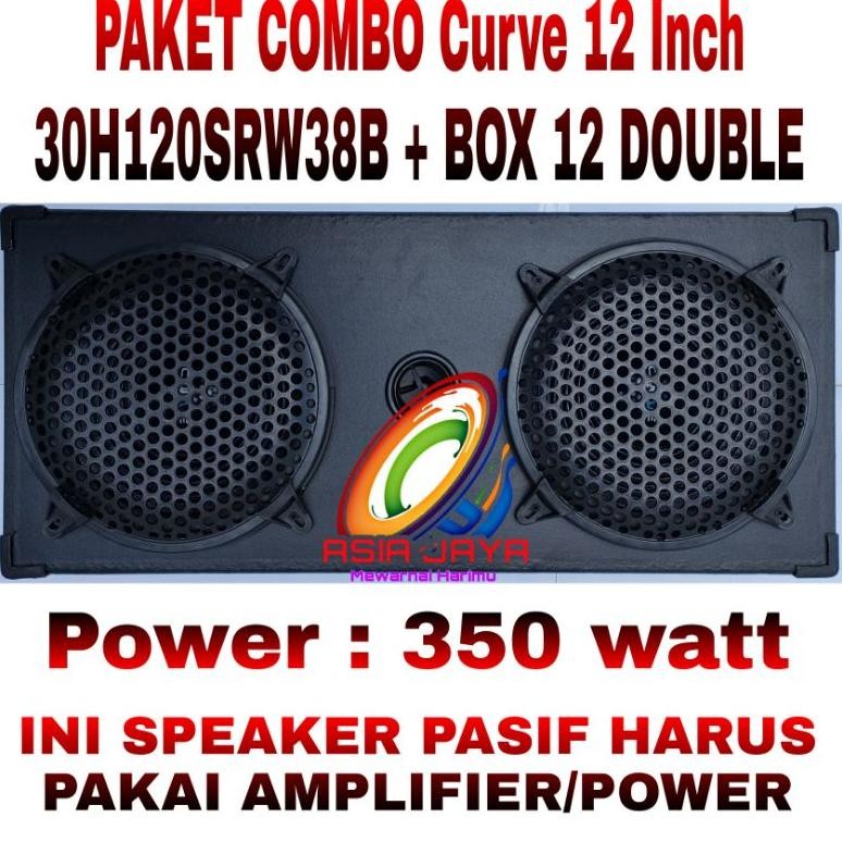 PAKET COMBO Speaker 12 Inch Woofer Curve 12 30H120SRW38B Plus Box 12 Double Dan siku DiM