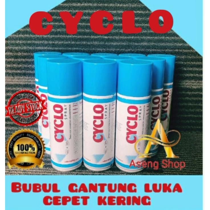 NEWW CYCLO  SPRAY, 200ml   Obat Ayam Original ( Obat  pengering Luka dan BUBUL GANTUNG )