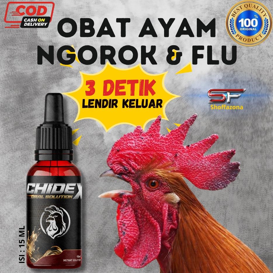 NEWW CHIDEX AYAM OBAT AYAM NGOROK PILEK OBAT PENYAKIT PERNAFASAN
