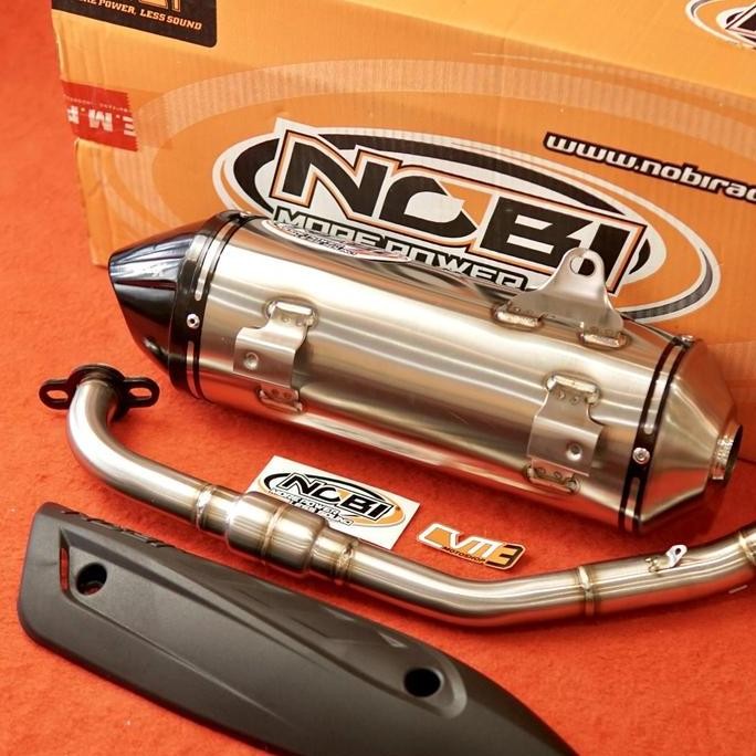 Knalpot Racing Stainless Nob1 Bold Nx Black New Nmax Aerox Lexi Adem Termurah