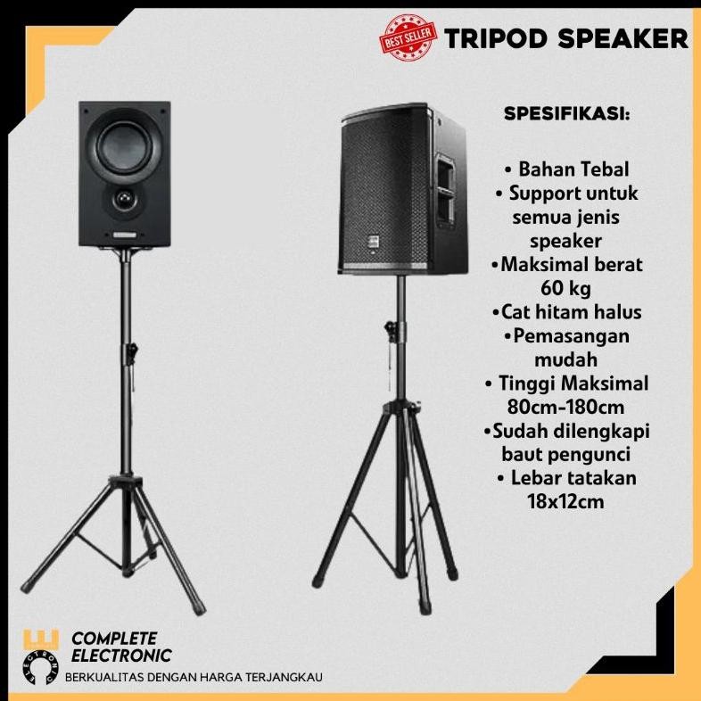 Stand Speaker/Speaker Stand Tripod Stand Speaker 1 Set Full DiM