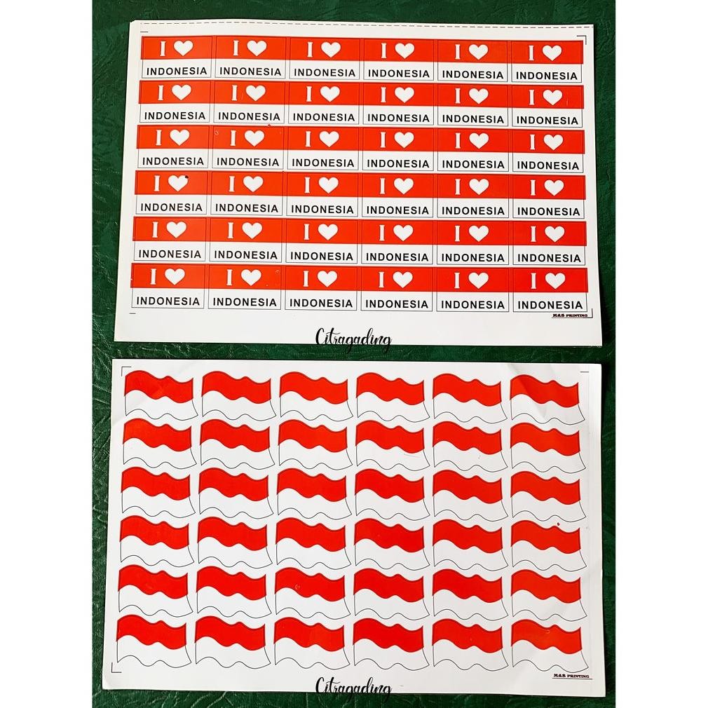 

Th-23 Sticker Bendera Pipi Indonesia Hut Dirgahayu Ri Tempelan 17 Agustus Aksesoris Supporter Lomba Grosir