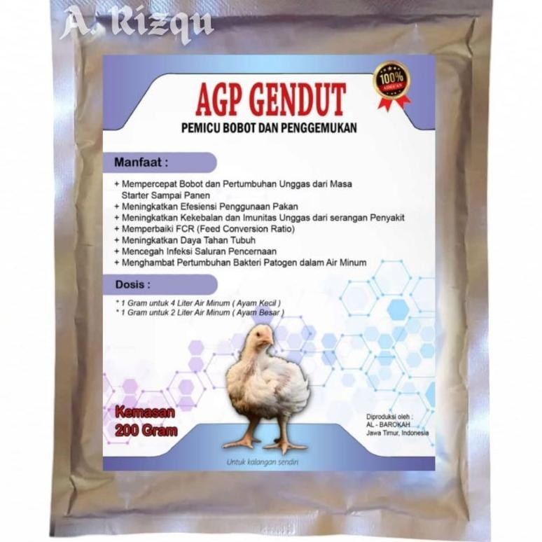 NEWW AGP GENDUT - PEMACU BOBOT dan PENGGEMUKAN AYAM BROILER - Vitamin Penambah Bobot Ayam - Suplemen