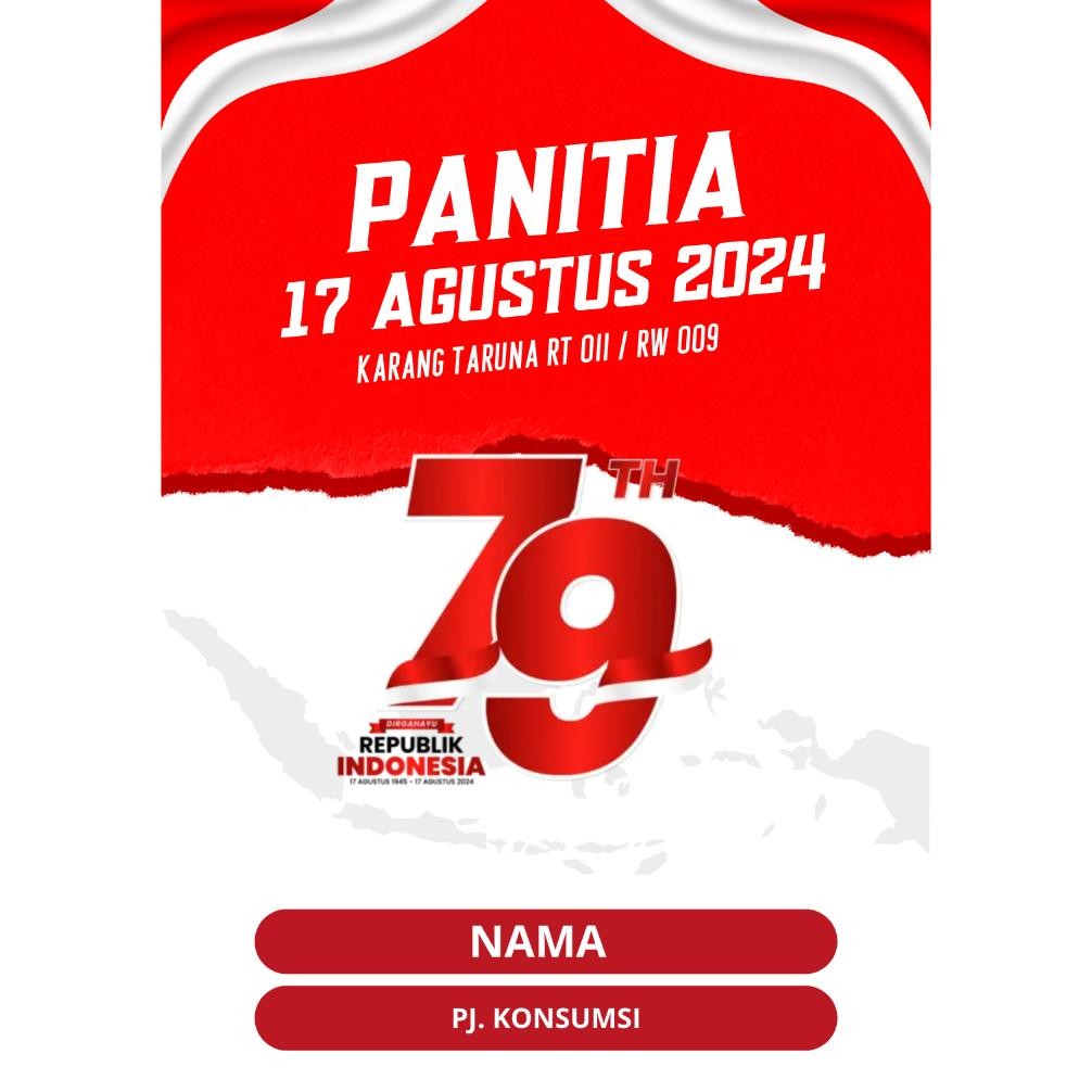 

See-97 [Custom] Paket Nametag Panitia 17 Agustus 2024 - Crew 17 Agustus Indonesia Merdeka