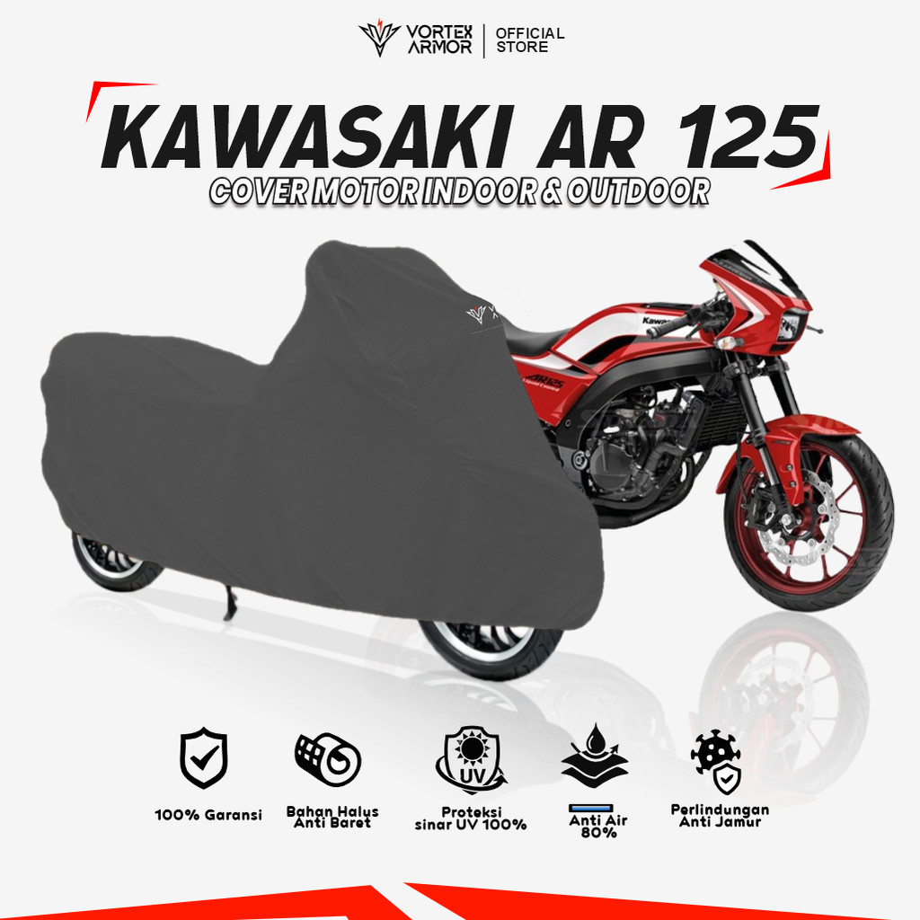 Cover Motor Kawasaki AR 125 / Sarung Motor Kawasaki AR125  / Tutup Kawasaki AR 125