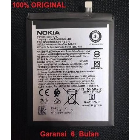 Diskon Baterai Nokia 5.4 / 3.4 Hq430 Original - Battery Batre Handphone Ori
