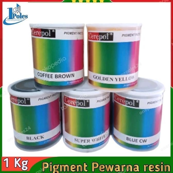 

TERBARU Pigment Pewarna Resin/Cat Resin/Fiberglass Cerepol 1kg