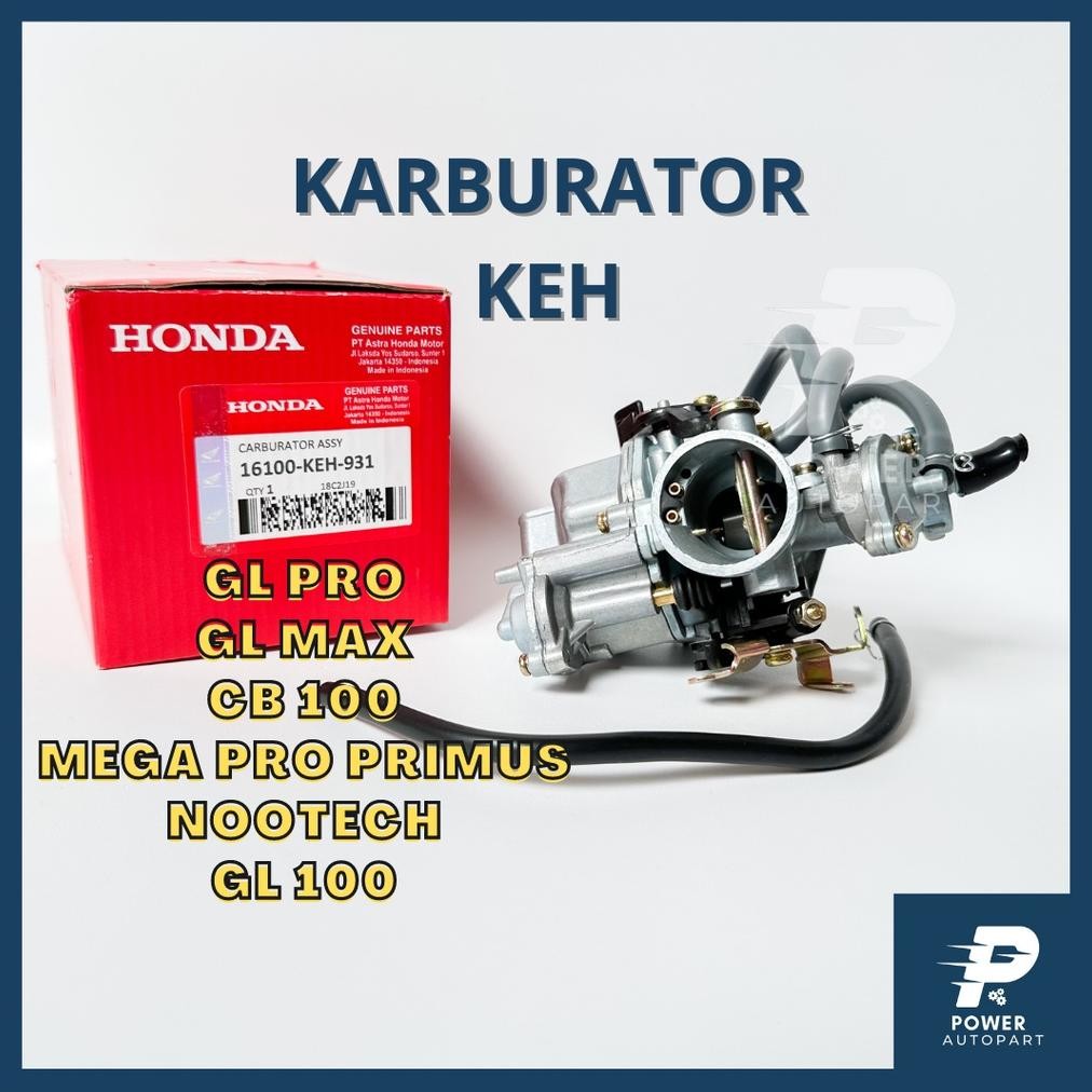 KARBURATOR KARBU HONDA ASLI ORIGINAL Mega Pro Primus, GL Pro, GL MAX, GL 100, CB 100, NEOTECH - KEH