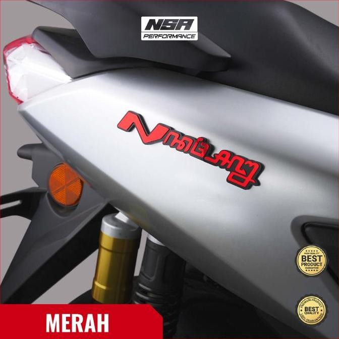 Emblem Nmax Aksara Jawa Logo Timbul 3D Bukan Stiker Laser Accessories Motor Termurah