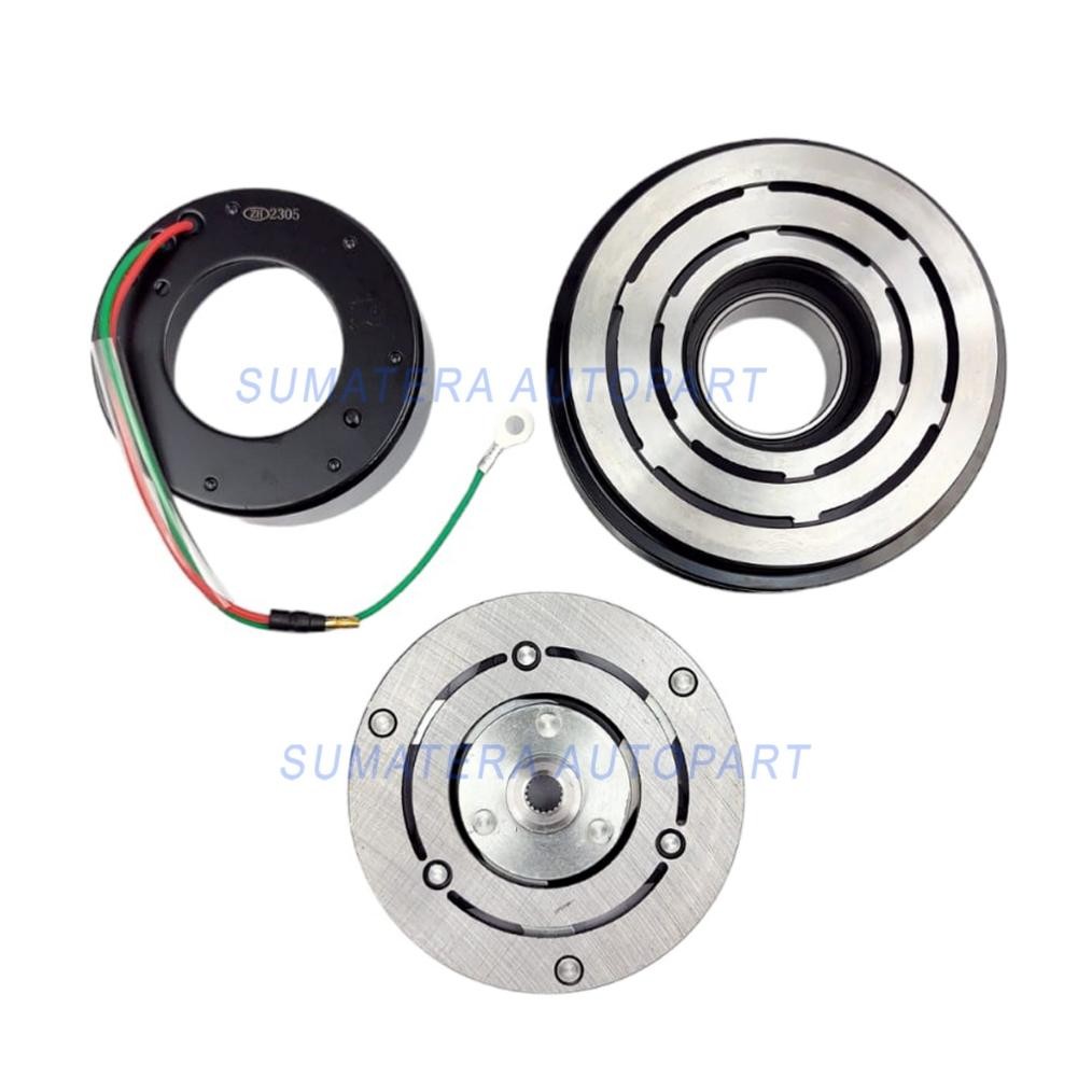 Pully Puly Puli Compressor Kompresor Magnet Clutch Ac Honda Jazz Gd3 City Gd8 Vtec Idsi 2003 2004 20