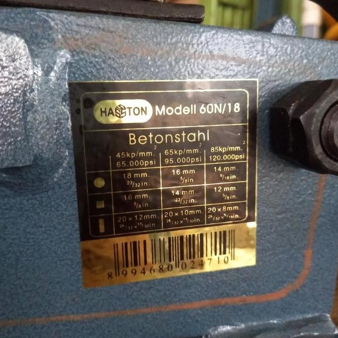 Alat Potong Besi Beton / Gunting Besi Duduk Modell 60N/ 18 Prohex