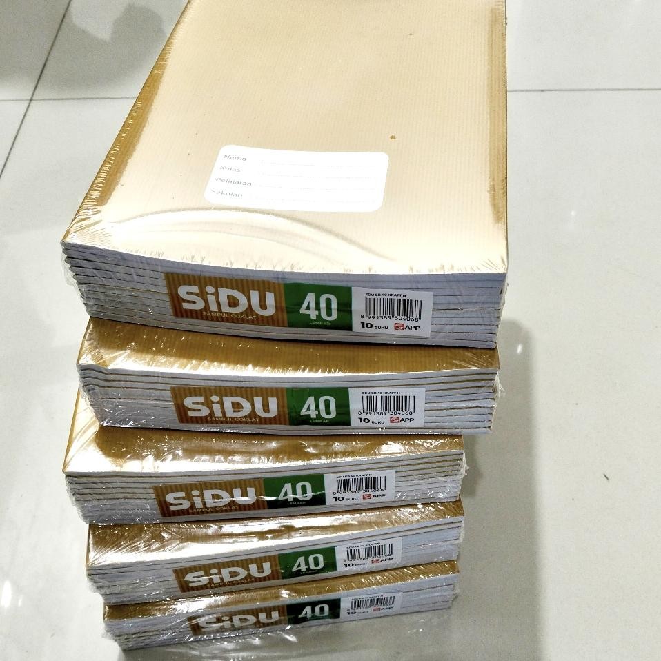 

Buku Tulis Sidu Sinar Dunia 40 Lembar Kraft Pak 10 Buku