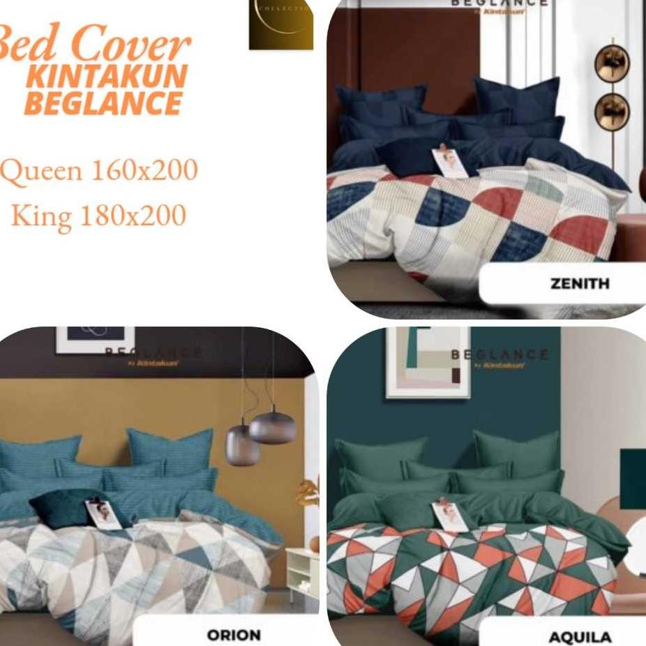 Bedcover Kintakun Beglance Microtex Set Sprei 160X200180X200 T30 Beglance Bedcover T30