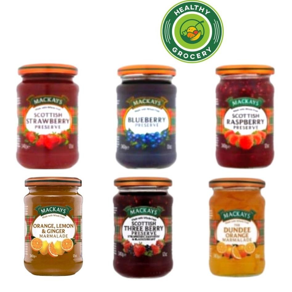 

Maays 340Gr Strawberry Blueberry Orange Marmalade Orange Lemon And Ginger Marmalade Raspberry Three Berry Selai Buah Selai Roti Dan Kue Maay