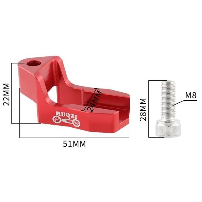 Muqzi Adaptor Rem U C Brake Sepeda Lipat Extension Adapter Braket Rem C U V Brake Sepeda