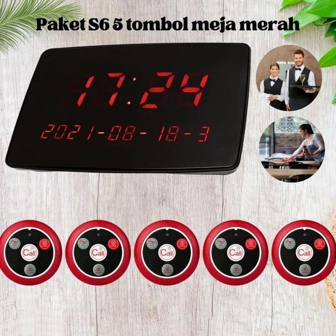 Bell Bel Table Meja Cafe Restorant Restoran Rest Call Calling Wireless