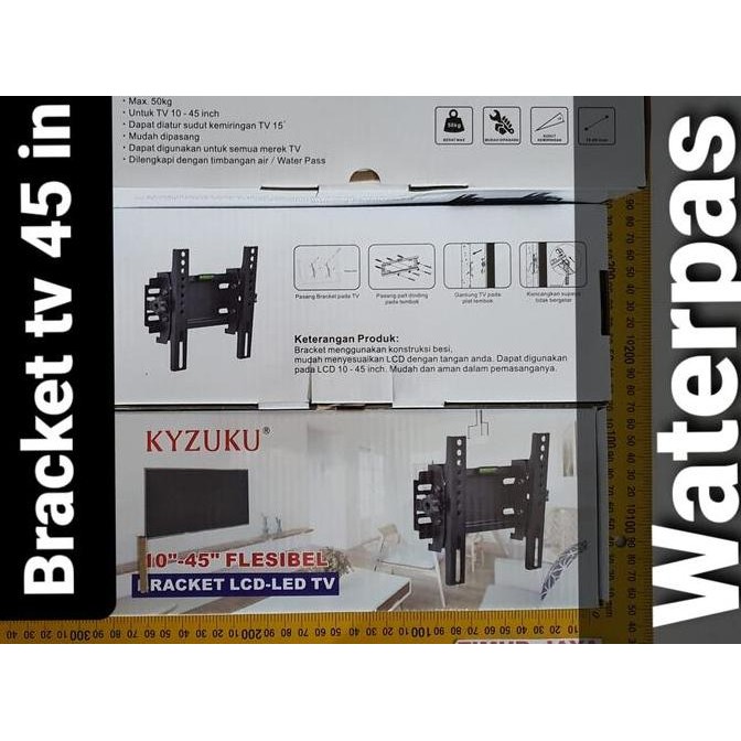 BRACKET TV LED LCD 42 INCH KZ-02 BREKET DINDING TV BESI STOK TERBATAS