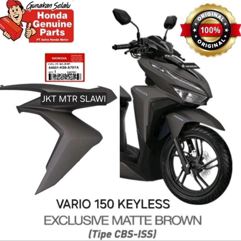 64501/64601 k59 A70YA sayap depan r/l vario 150 keyless  2018-2022 coklat doff, coklat dop kiri & ka