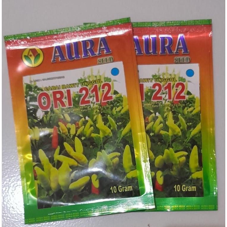 Benih Bibit Cabe ORI 212 10g Cap Aura Seed Produk Asli Cabe Rawit Setan