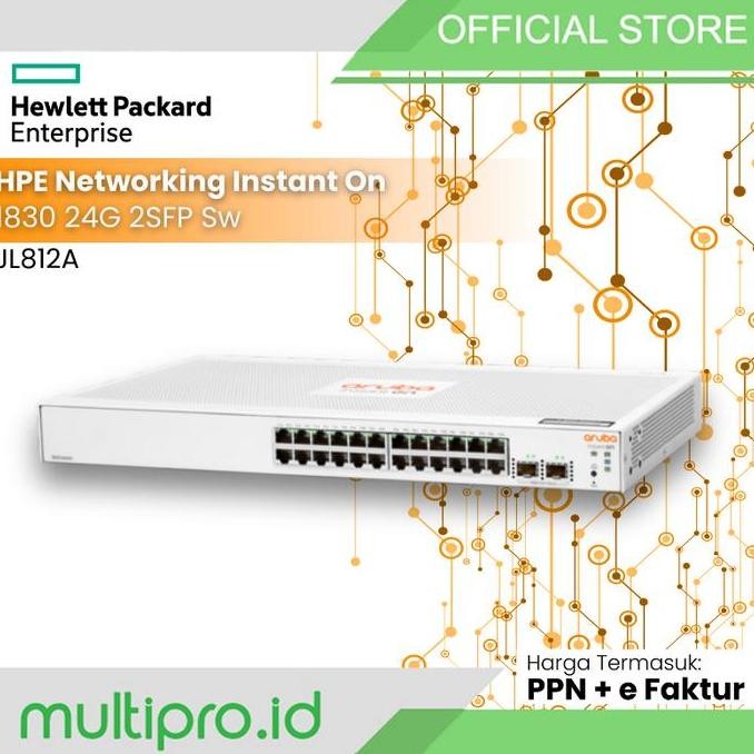 Hpe Switch Aruba Ion 1830 24G 2Sfp Jl812A New Stok