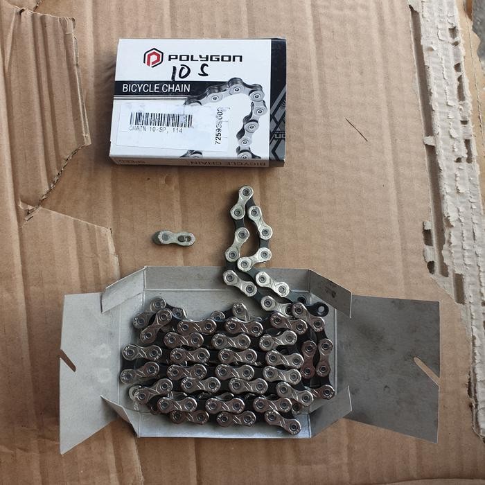 Rantai Sepeda Ori Polygon 10 Speed 10S Kmc For Xtrada Deore Tiagra Zee Original Dan Terpercaya