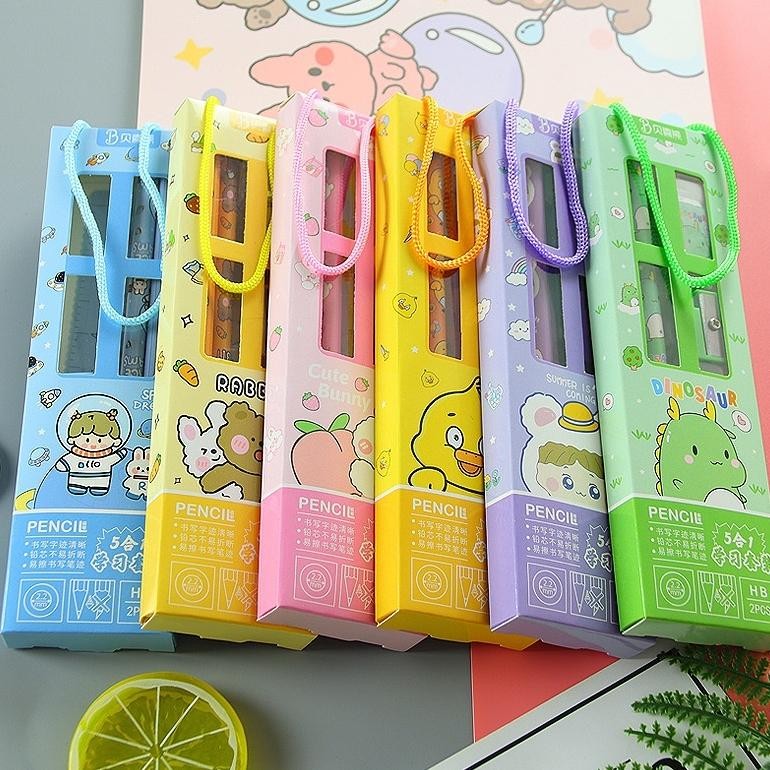 

Flase Sale Dp Stationery Karakter Tulis Set 5In1 Alat Tulis Anak Sekolah Penghapus Penggaris Pensil Serutan Karakter Lucu Set Alat Tulis Anak Motif Kartun