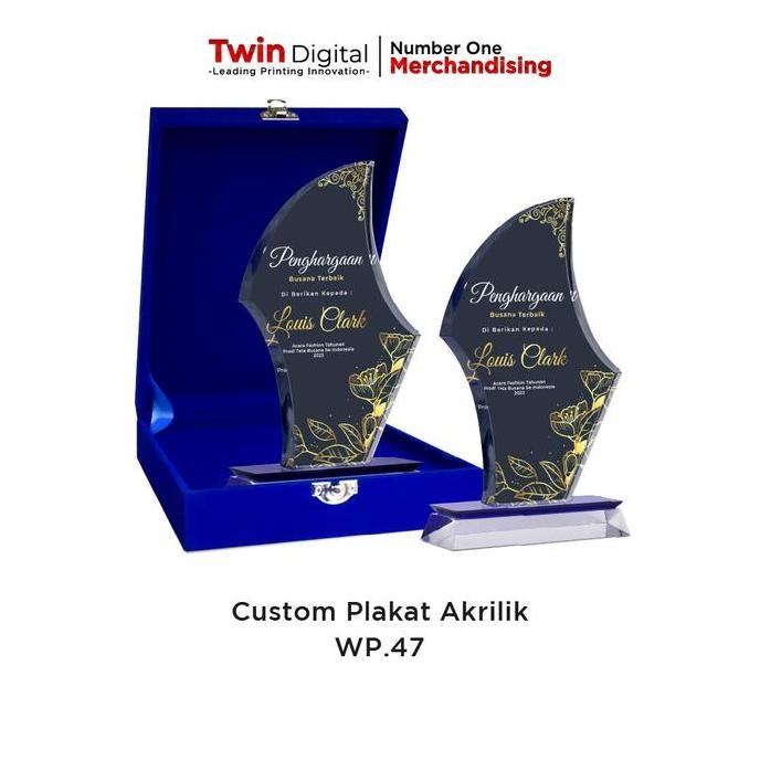 

Plakat Akrilik Premium Piagam Penghargaan Tropi Wisuda - Plakat WP.47 ea