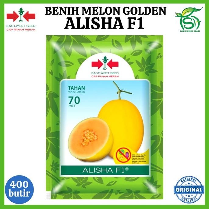 Benih Melon Golden ALISHA F1 400 Butir - Bibit Cap Panah Merah