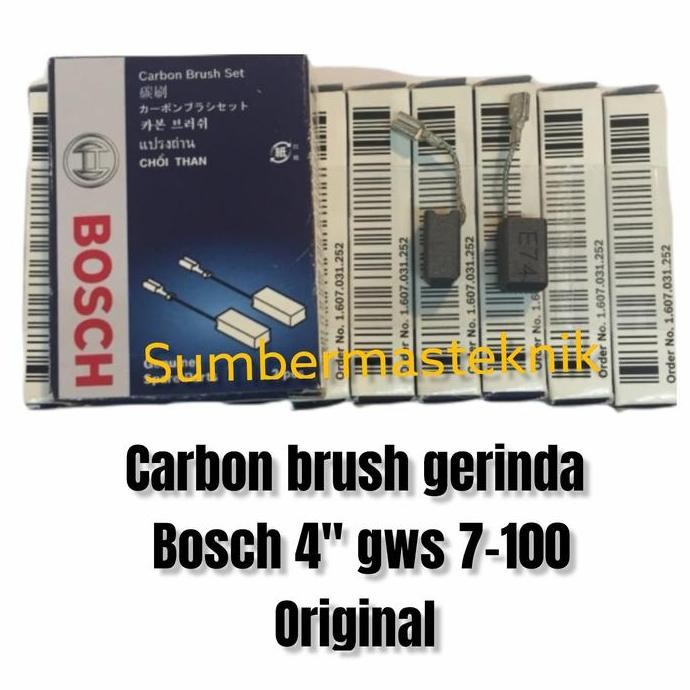 Promo Carbon Brush Bosch Gws7-100 Arang Gerinda 4 Inch Original