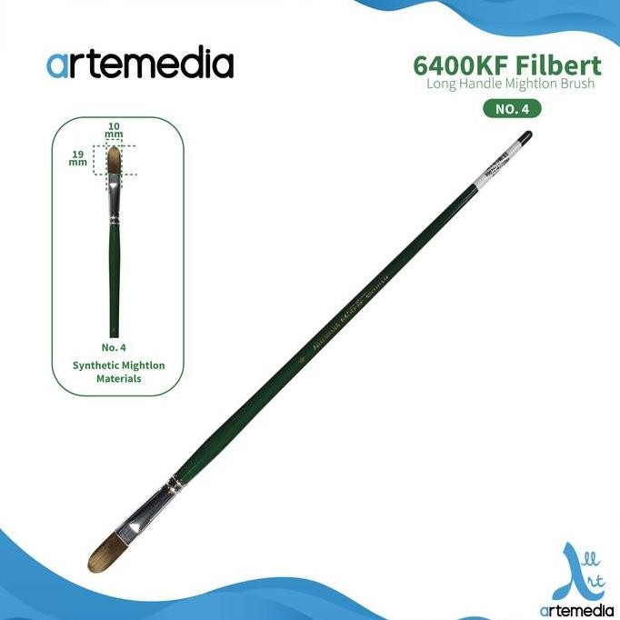 

Promo Arte 6400Kf Mightlon Filbert Brush - Kuas Lukis Gagang Panjang