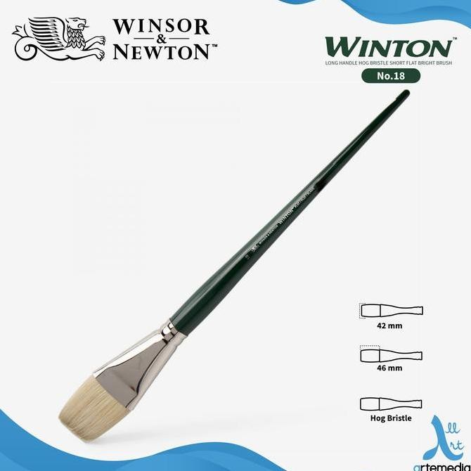 

Promo Winton Hog Short Flat Brush - Kuas Lukis Gagang Panjang Cat Minyak
