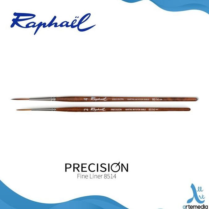 

Promo Kuas Lukis Raphael 8514 Liner Precision Synthetic Brush Short Handle