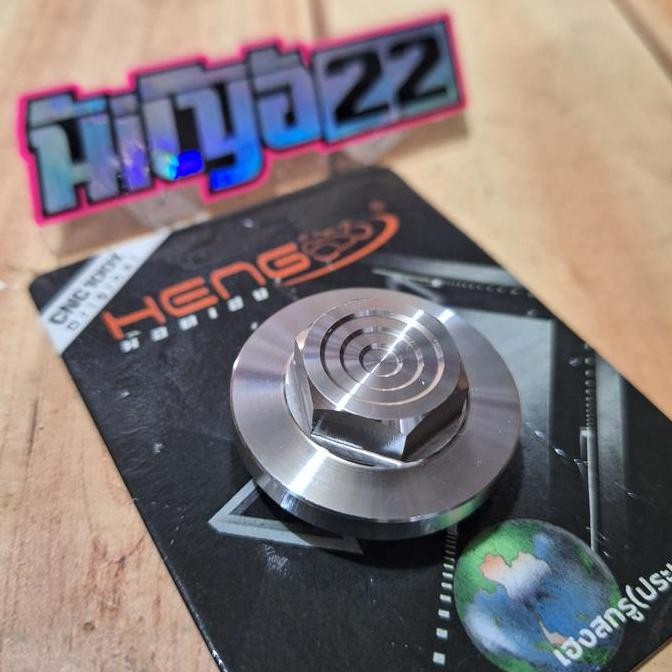 READY BAUT COIN TUTUP FILTER PEMBUANGAN OLI MESIN VARIO PCX ORIGINAL HENG